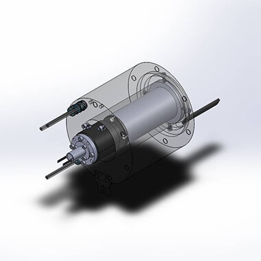 Test bench and hybrid rotating joints