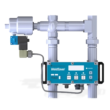  Leak detector mounted on robotic gripper for automated sealing inspection