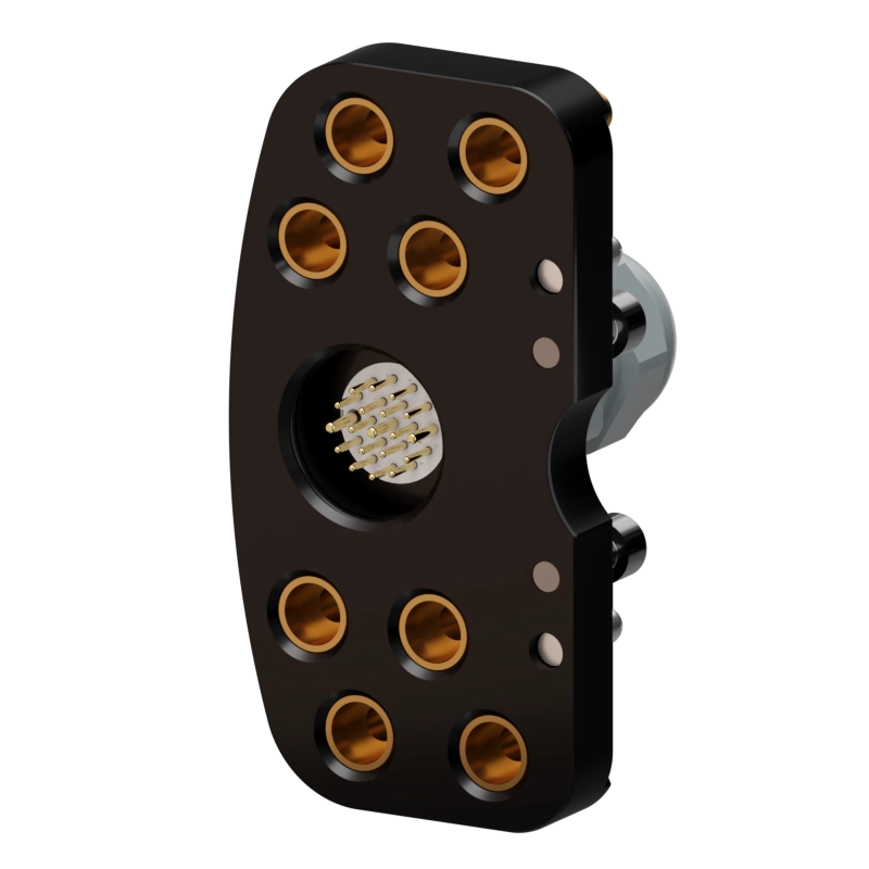 Robot-side view of the MEK200 tool changer for robust tool quick connection