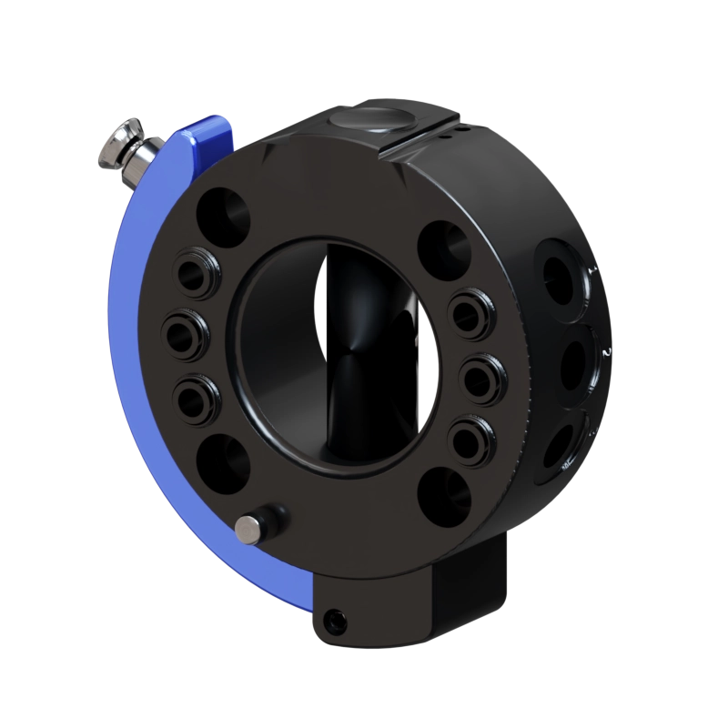 Robot-side view of the SHS080 tool changer